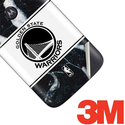 NBA Golden State Warriors Marble Moto E5 Play Skin